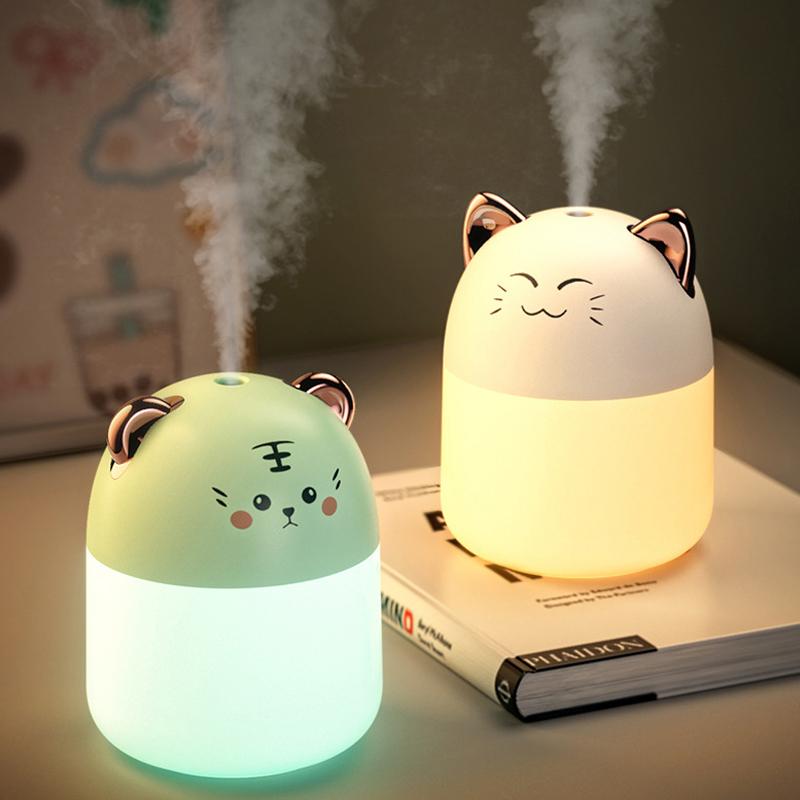 1PC Humidifier Night Light Cute Air Humidifier Diffuser Essential Oil Diffuser Air Freshener Room Aromatherapy Humidifier