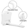Leeko Lampe de Toilette WC LED Veilleuse,8 Changement de Couleurs adapte tous Cuvette Siège,Bas en ABS angle de flexion 270 Degré.