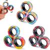 3Pcs Magnetic Rings Fidget Toy Set Adult Fidget Magnets Spinner Rings Fidget Pack Great Gift for Adults Teens Kids