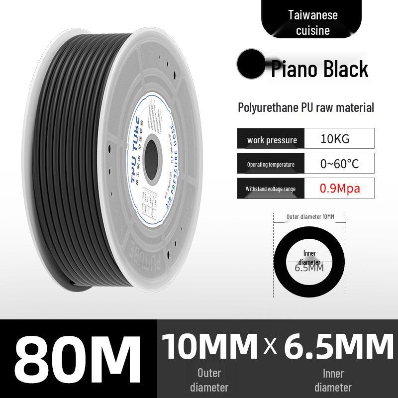 Durable 8mm PU Pneumatic Air Hose, 12mm Tube, Wear & Pressure Resistant - Compressor Accessory