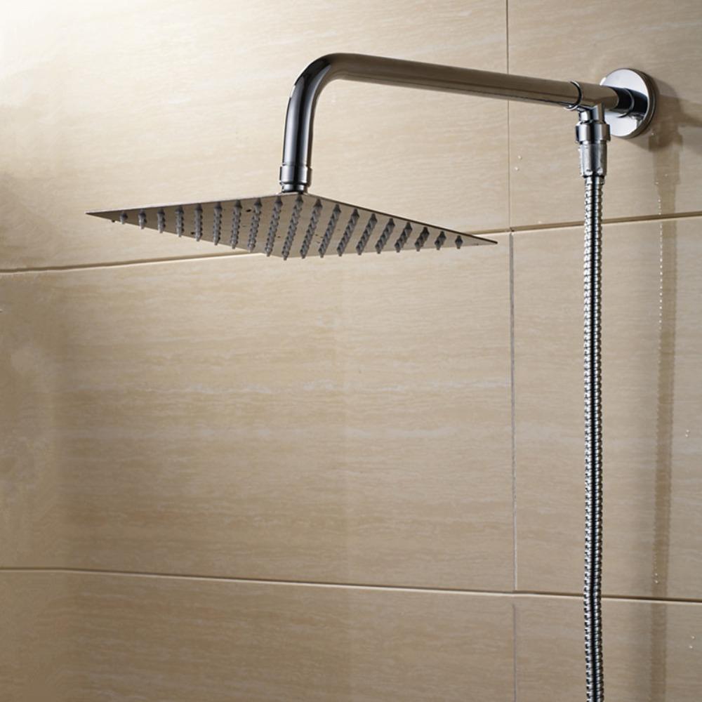 Квадратный тропический душ Сверхтонкая душевая лейка из нержавеющей стали Душевые лейки