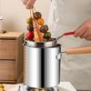 Прямая продажа с завода Набор кастрюль-фритюрниц из нержавеющей стали 304 для жарки курицы, темпуры, глубокой жарки для кухни