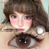 FUNSACHY2pcs Brown Colored Contacts Lenses with Myopia 0~-8.00 Degree Yearly Beauty Cosmetic Makeup Pupils 14.5mm Blue Eye Lens