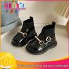 2025 Autumn/Winter Children's Ankle Boots: Leather First Walker Sock Boots for Girls