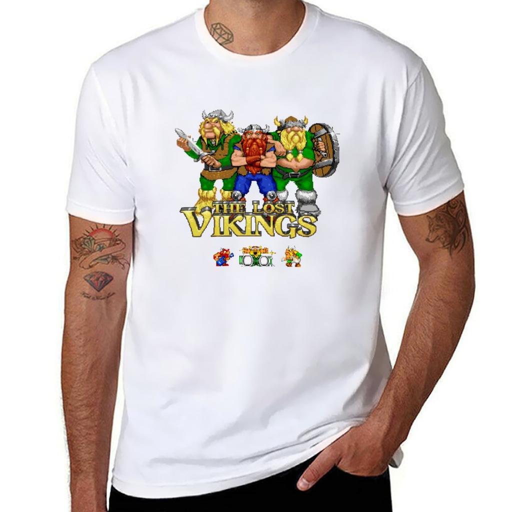 Lost Vikings The TShirt Casual Fashion Short Sleeve Cotton TShirt