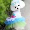 Lips & Love Heart Print Pet Clothes Princess Dress Cotton Lace Tutu Skirt Small Dog Cat Dress
