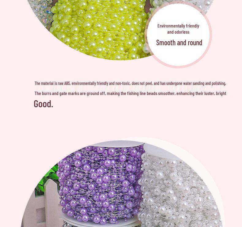 Sky Star Fishing Line Beads & Accessories for DIY: Bouquet Veil Chain, Bow, Flower, Lantern