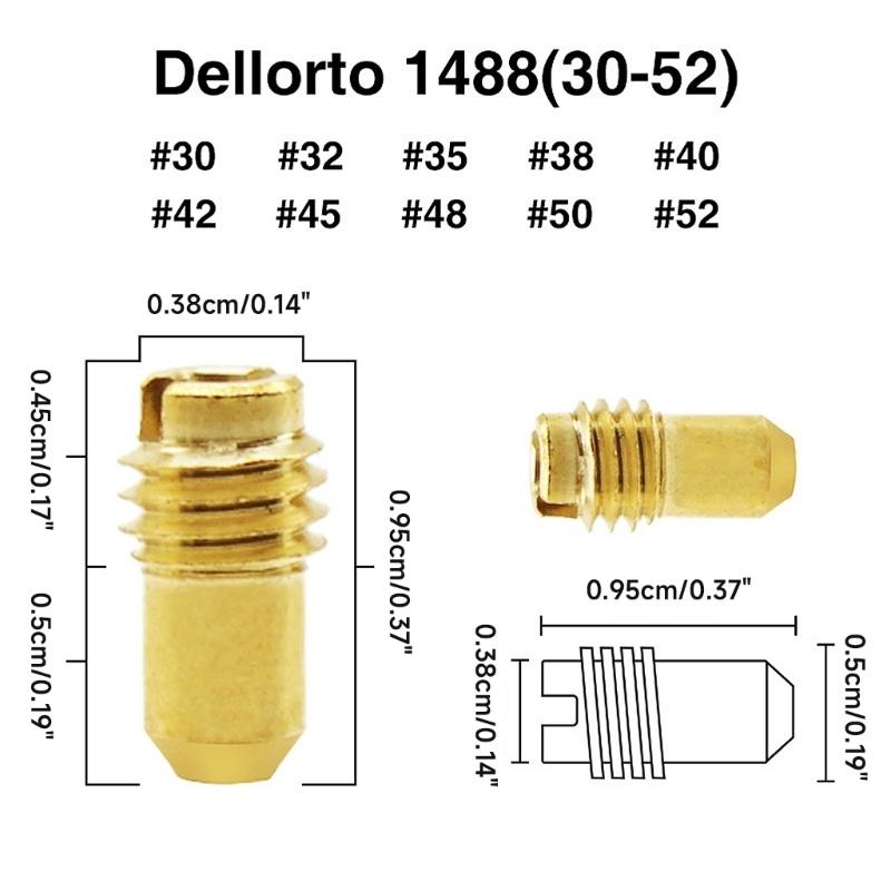 Латунный Карбюратор для 1488 Dellorto PHBD MAMB UAUB PHBG Резьба M5 Жиклер холостого хода