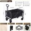 Portable Oversized Camping Cart for Children: Foldable Outdoor Camper