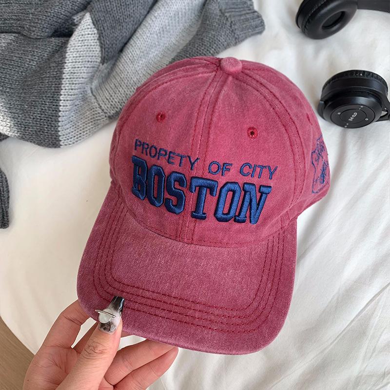 Бейсболка с вышивкой для женщин, весна-осень, универсальная, повседневная, солнцезащитная, с козырьком, маленькая, с широкими полями, для пары