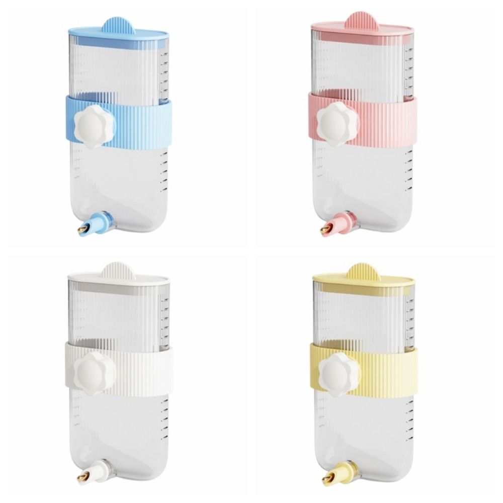 Wall Mount Bird Water Drinker 360ML with Scale Rabbit Water Dispenser Large Capacity Portable Pet Hanging Feeder