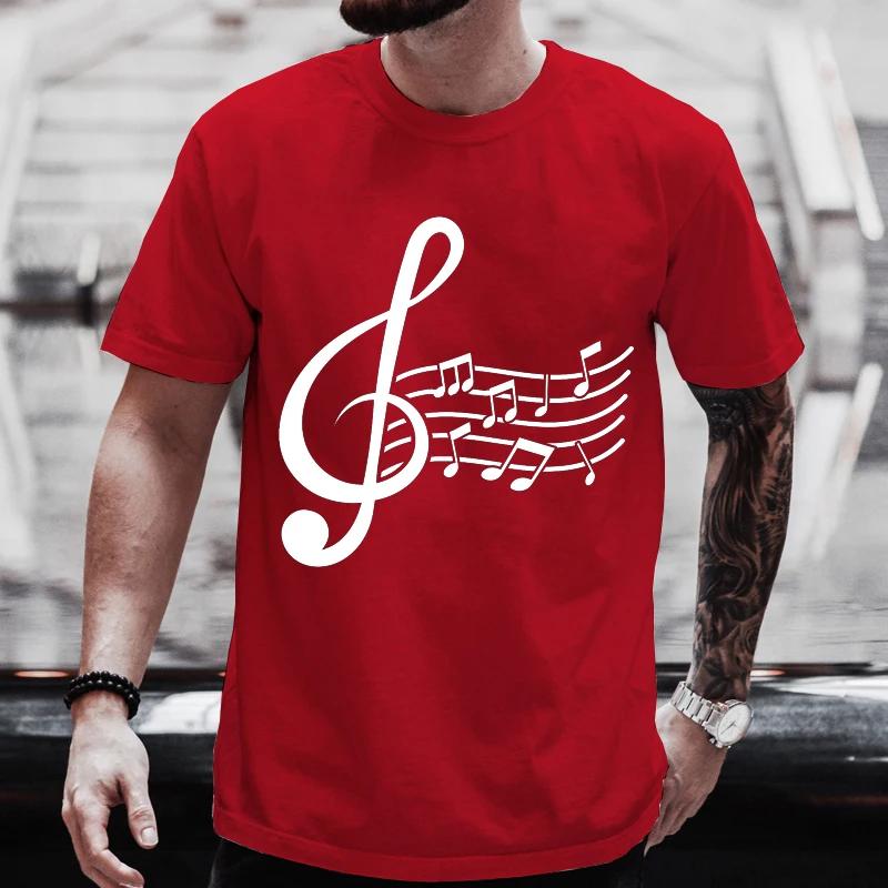 2024 Футболка для мужчин и женщин, модные футболки, летние футболки с коротким рукавом, футболки, топы, футболки с музыкальным дизайном NOTES, модные повседневные топы