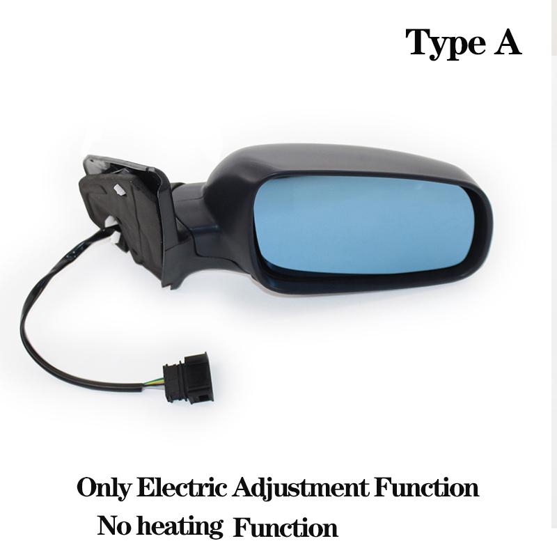 Black Car Electric Mirror Rearview Assembly Rear View Mirror for Volkswagen Bora MK4 Golf4 1999 2000 2001 2002 2003 2004