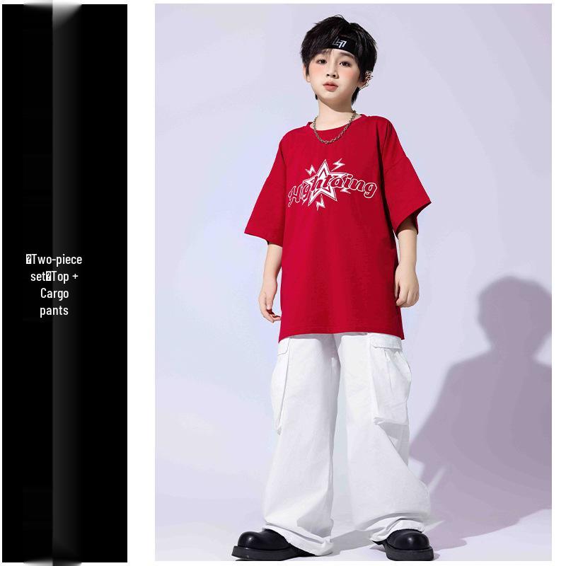 Hip Hop Style Street Dance Costumes for Kids: Trendy Summer Jazz Dance Outfits for Boys and Girls