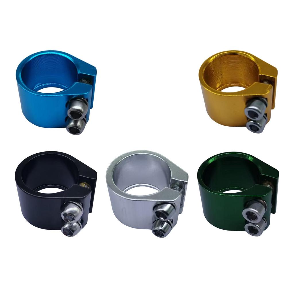 Bicycle Seat Tube Clamp 28.6 Mm High Performance Lightweight Cycling Spare Part Replace Aluminum Alloy Road Bike Seatpost Clamp