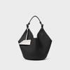 Female Bag Bucket Bag Niche Large Capacity Advanced Sense Head Layer Cowhide Handbag Basket Bag