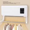Electric Wall Heater Towel Drying Rack Wall Mounted Space Heater Waterproof Quick Heating 1500W with Remote Control for Bedroom