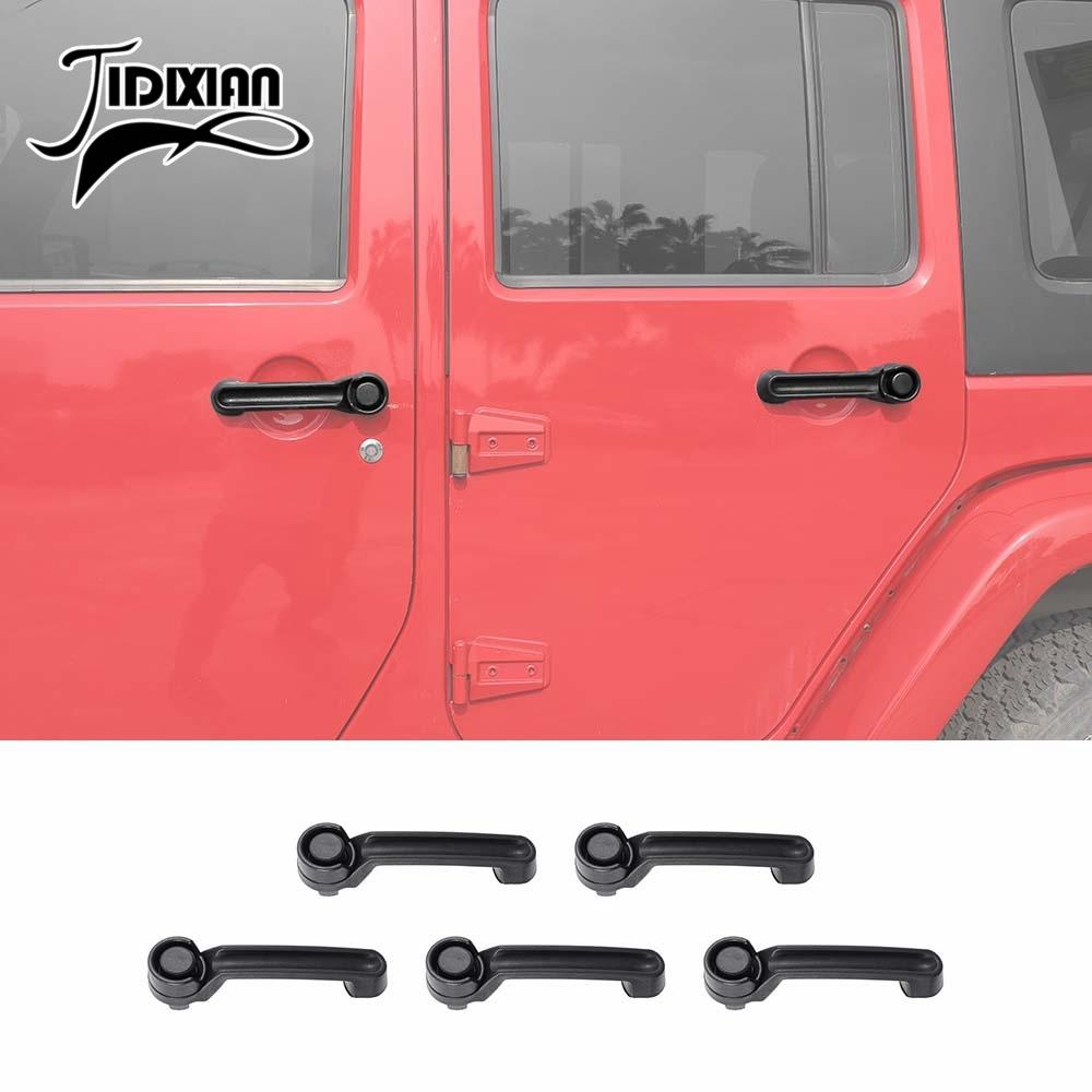 JIDIXIAN Сборка ручки двери багажника автомобиля для Jeep Wrangler JK 2007-2018 Передняя задняя левая правая Запасные части