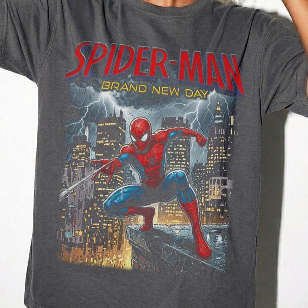 Vintage Spider-man Comic Cover Shirt and kids tshirt, Superhero Comic Book Top, Retro Brand New Day Graphic Tee