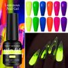 8ml Luminous Gel Nail Polish Glow In Dark Fluorescent Neon UV LED Nails Gel Soak Off Gel Varnish Nail Art Tools