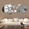 26/32pcs 3D Acrylic Mirror Wall Sticker, Round Mirror, DIY Bedroom, Bathroom and TV Background Room Sticker Wall Decoration