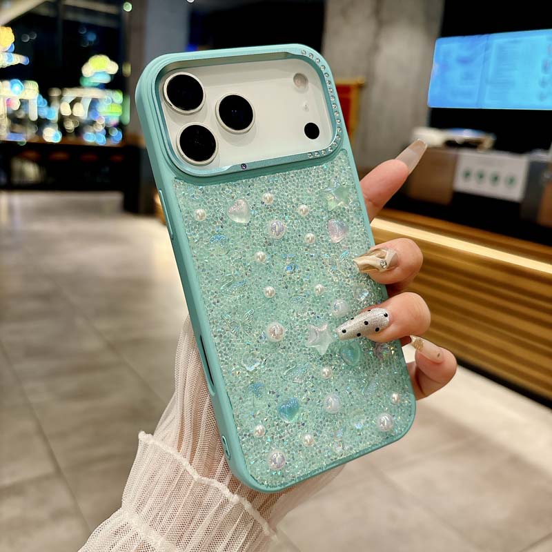 Для iPhone 17 ProMax Роскошный чехол с полным блеском и бриллиантами для iPhone 17 Air 16 15 13 14 Pro Max 17Pro Ударопрочный чехол Caque