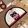 Полосатый горошек Ретро Котенок Мягкий Диатомовый Грязевой Коврик Для Ванной Комнаты Нескользящий Водопоглощающий Быстросохнущий Коврик Коврик Для Двери Душевой Комнаты
