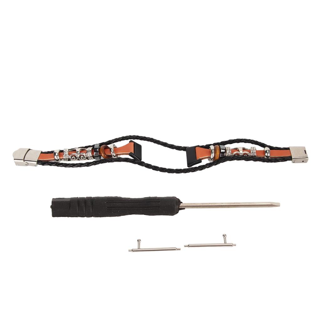 Ремешок для умных часов, ретро стильный удобный кожаный прочный сменный браслет с пряжкой из нержавеющей стали для Huawei Band 7