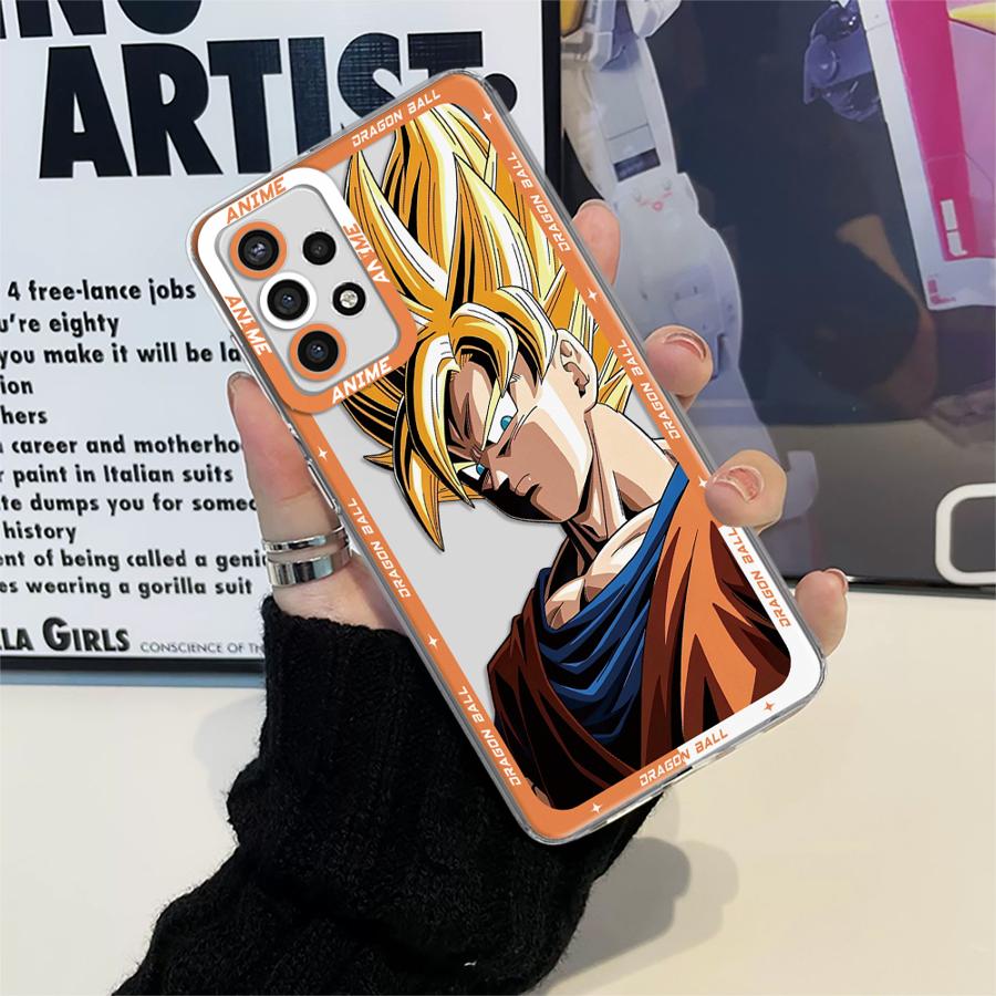 Прозрачный чехол для телефона для Samsung Galaxy A50 A72 A31 A52 A21s A52s A32 A71 A12 A51 A16 A17 Крутой Драконий Шар Гоку