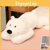 Cute Plush Bear Toy Hug Pillow With Prone Design Suitable For Childrens Gifts
