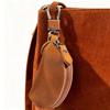 Multi-Color Key Case with Carabiner Crazy Horse Leather Key Storage Bag Leather Key Holder  Car Key