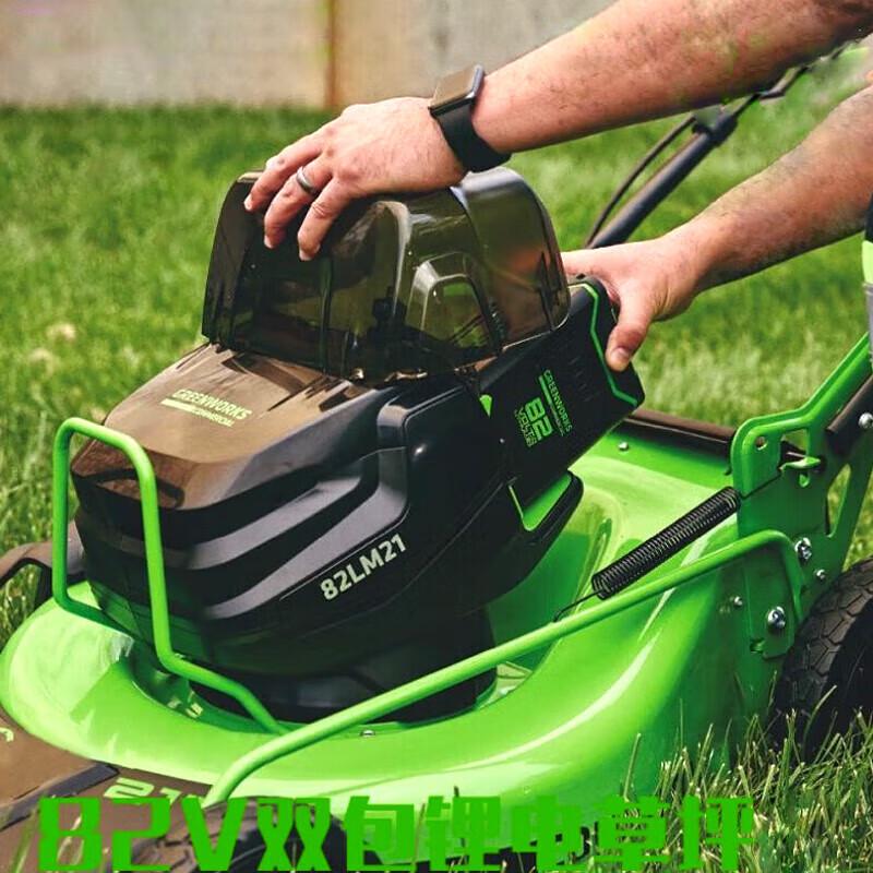 Greenworks Cordless Walk-Behind Lawn Mower CN plug (adapter included)