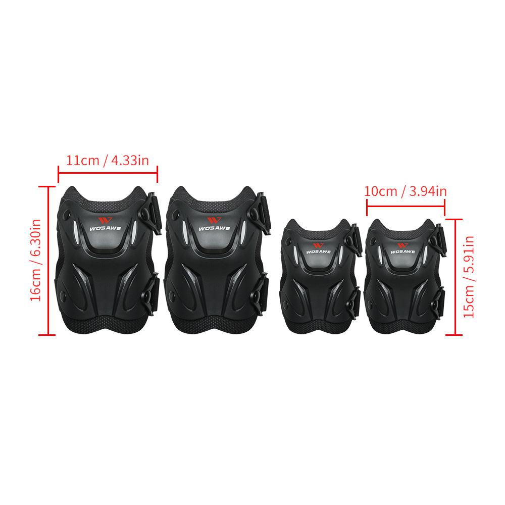 WOSAWE Adult Motorcycle Armor Clothing Motorcycle Riding Knee Pads Elbow Pads Set Skateboard Roller Skating Protective Gear Set