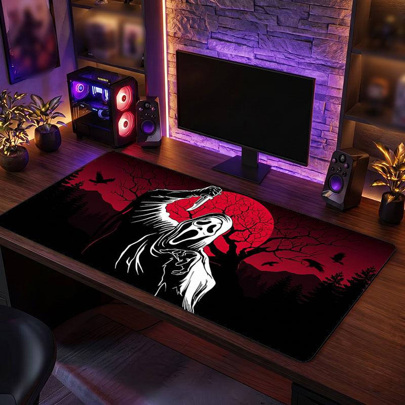Big Mouse PadScream Ghostface Extended Soft Desk Mat Gaming Office Computer Table Decor Mat