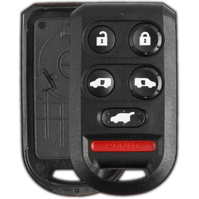 KeylessOption Key Fob Cover Case Replacement for 2005 2006 2007 2008 2009 2010 Honda Odyssey Remote Shell, 6-Button OUCG8D-399H-A, No Programming