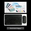 Универсальный беспроводной Bluetooth-набор: клавиатура и бесшумная мышь для iPad, телефона и планшета