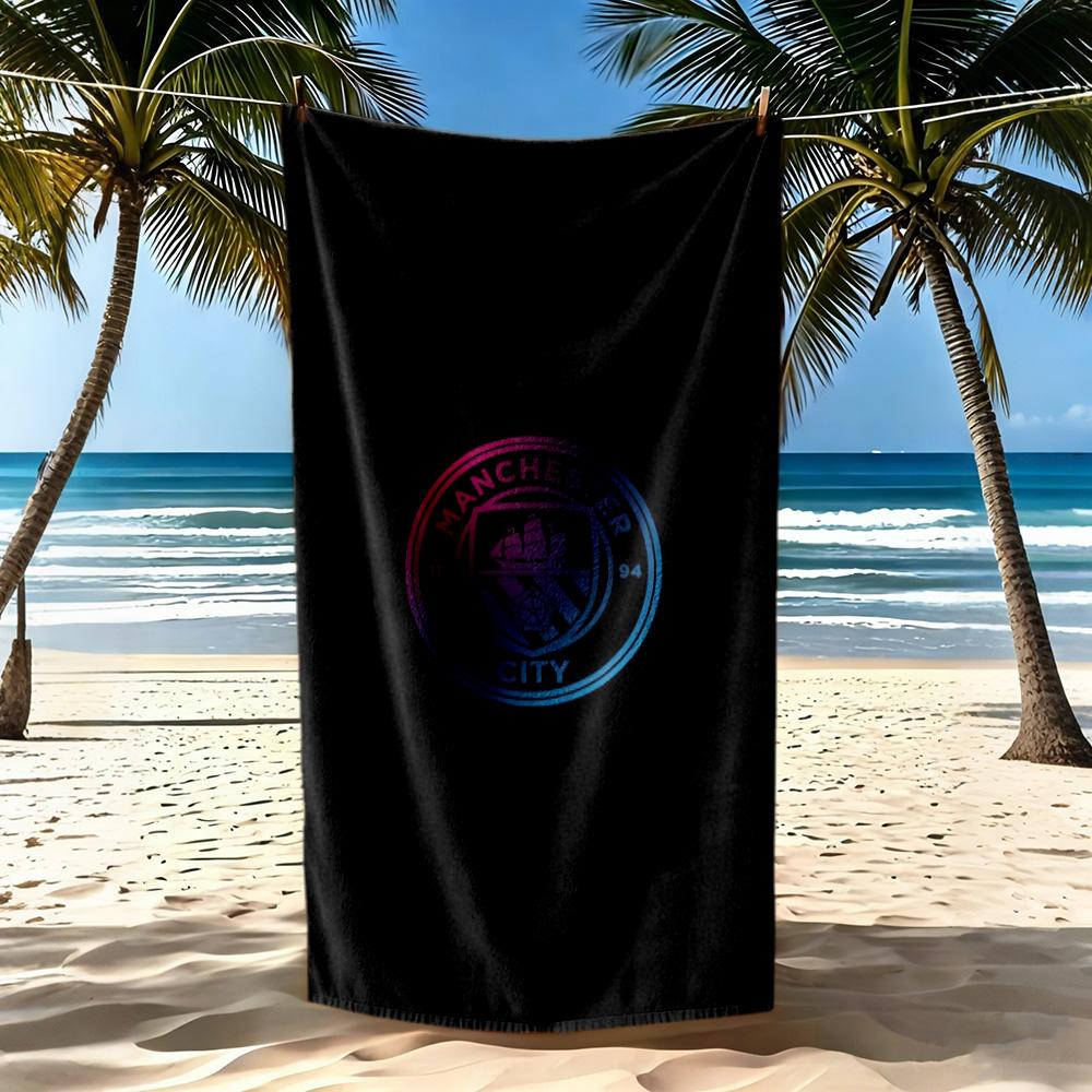 Manchester City Beach Towel Soft Durable Quickdry Comfortable Lightweight Suitable For Sports Travel Swimming Yoga Bathroom Beach And Pool
