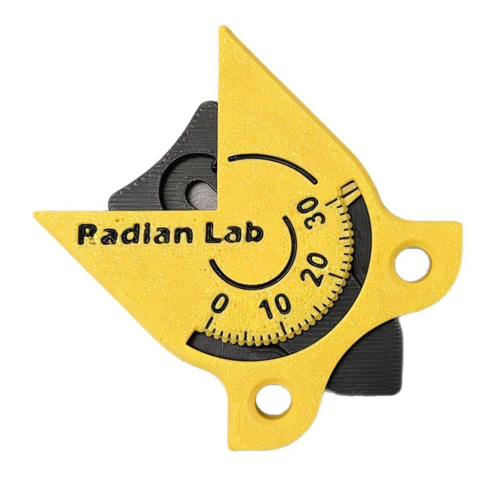 Желто-оранжевый инструмент для измерения радиуса со шкалой Измерительный прибор Инструмент для измерения радиуса угла Портативный