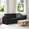 VidaXL 3-seater Sofa Black 178 Cm Velvet, Sofa, Three-seater Sofa, 3-seater Velvet Sofa, Divan, Sofa In 4105282