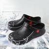 Black EVA Non-slip Waterproof Oil-proof Kitchen Chef Cook Shoes Hotel Slippers Work Sandals Shoes