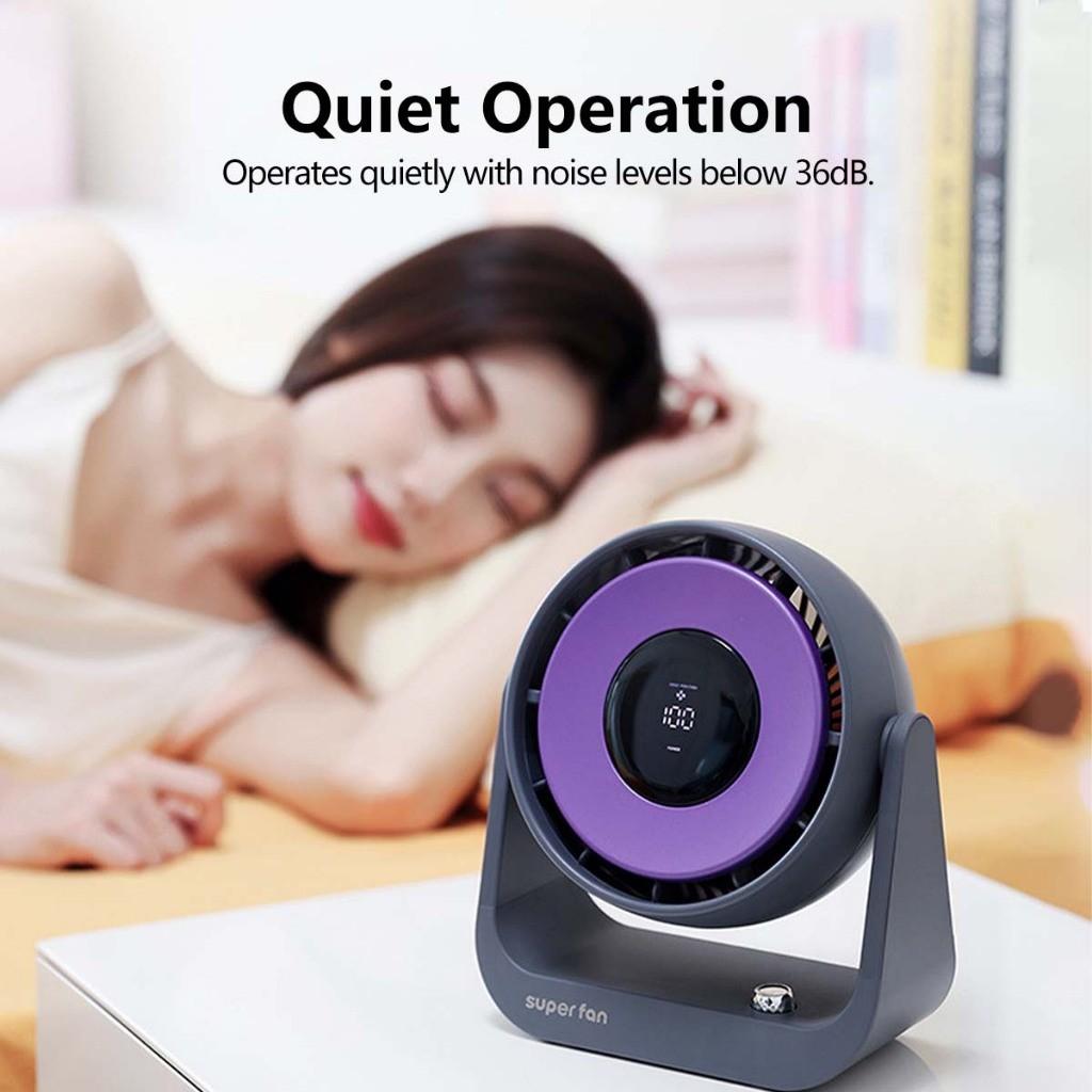 Интеллектуальный настольный вентилятор циркуляции воздуха Мини портативный электрический вентилятор Беспроводной USB перезаряжаемый вентилятор