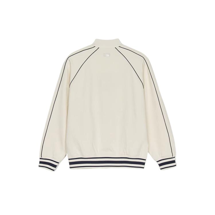 New MLB New York Yankees Old Flower Baseball Jacket Unisex Cream 3AJPM0751-50CRS