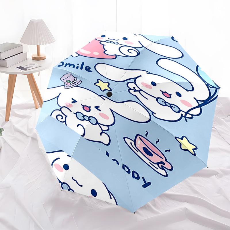 1pc Lucky Rabbit umbrella automatic open/close, 8-Rib Durable Frame, Compact Folding Design, Ideal Birthday/Holiday Gift e1128A