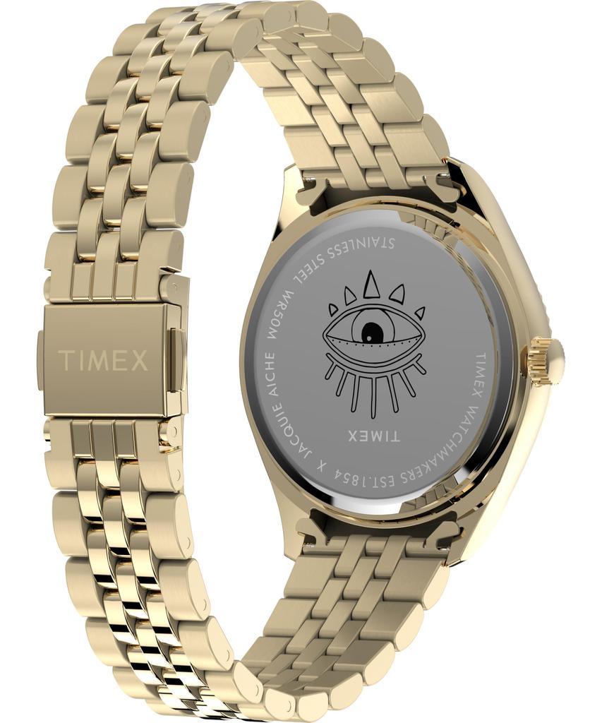 Timex x Jackie Aisch 50M Water Mineral Black Unisex [TIMEX] Watch, Quartz, Resistant, Glass, Dial, TW2Y11400,