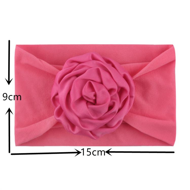 PL Accessories Headband with Flowers Baby Girls Kid Hair Band Mesh Headband Plus Chiffon Flower Baby Headband Kids Nylon Bows