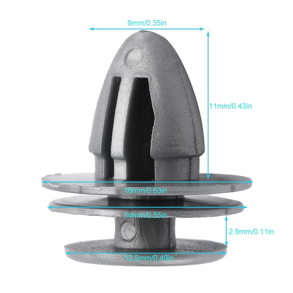 Комплект крепежных заклепок-клипс для обшивки двери и бампера автомобиля для Honda Accord Civic CR V Del Sol 50 шт.