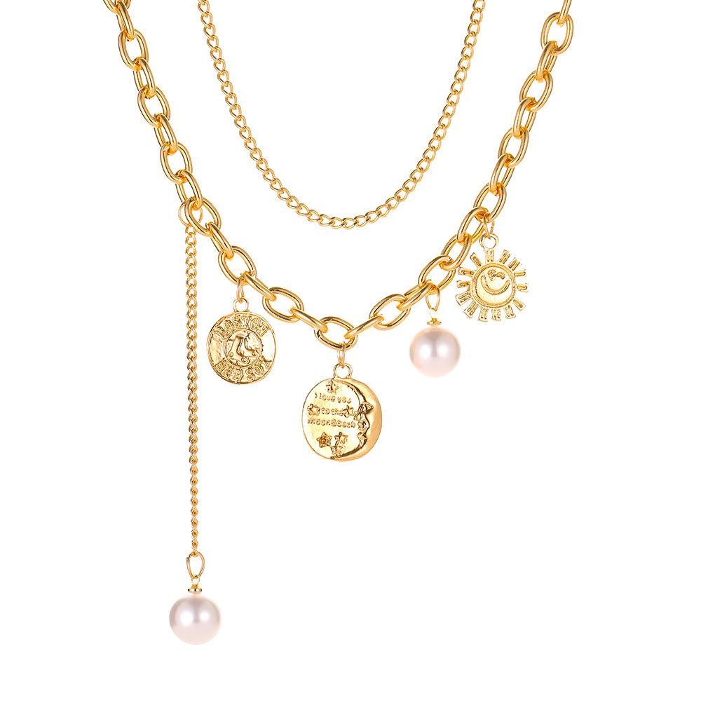 4 шт./набор Современные трендовые многослойные ожерелья для женщин с цирконами и сплавными соединениями, необычные модные сексуальные ожерелья для ключиц