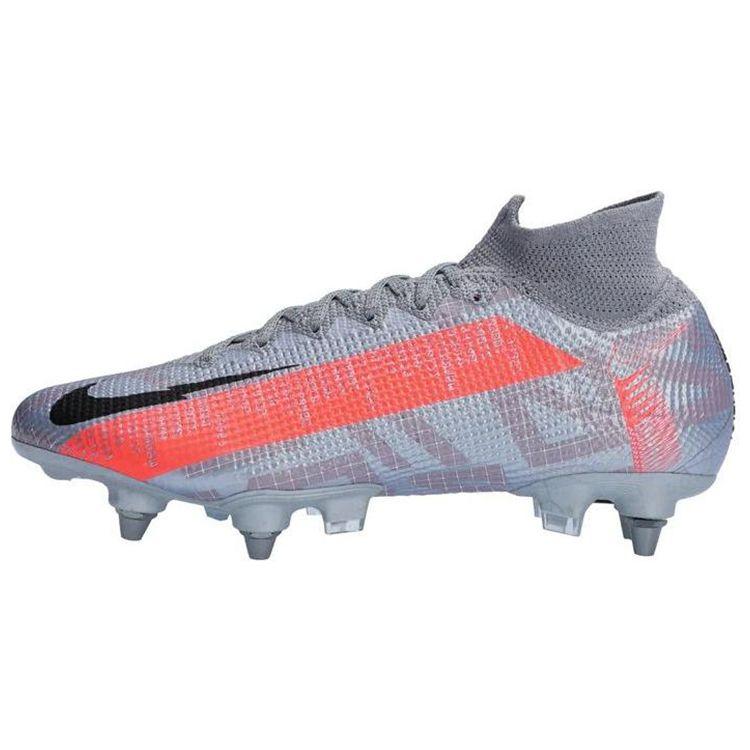 Nike Mercurial Superfly 7 Elite SG Pro Neighbourhood Pack - Wolf Grey Men Sneakers Bright-Mango Black CJ6136-907