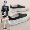 Rd1901 New White Shoes Women's Spring and Summer Raise the Bottom Board Shoes Versatile Single-Layer Shoes Wear-Resistant Casual