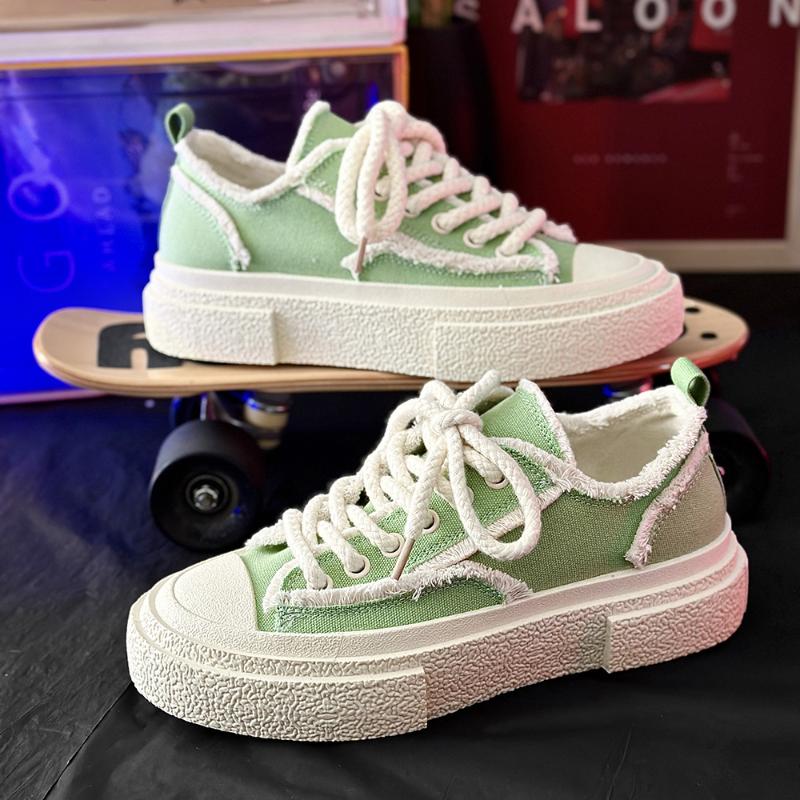 Fashion 2025 New Niche Design Mens Womens Casual Skateboard Shoes Couple's Trendy Canvas Man Board Shoe Mujer Hombre Large Size 35-44